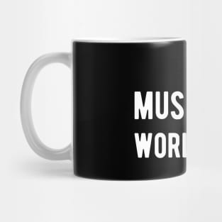 Music on world off Mug